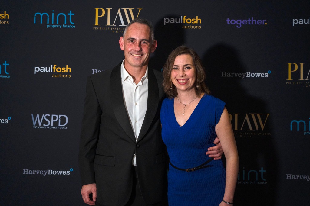 Harvey Bowes team at Property Investor Awards Wales