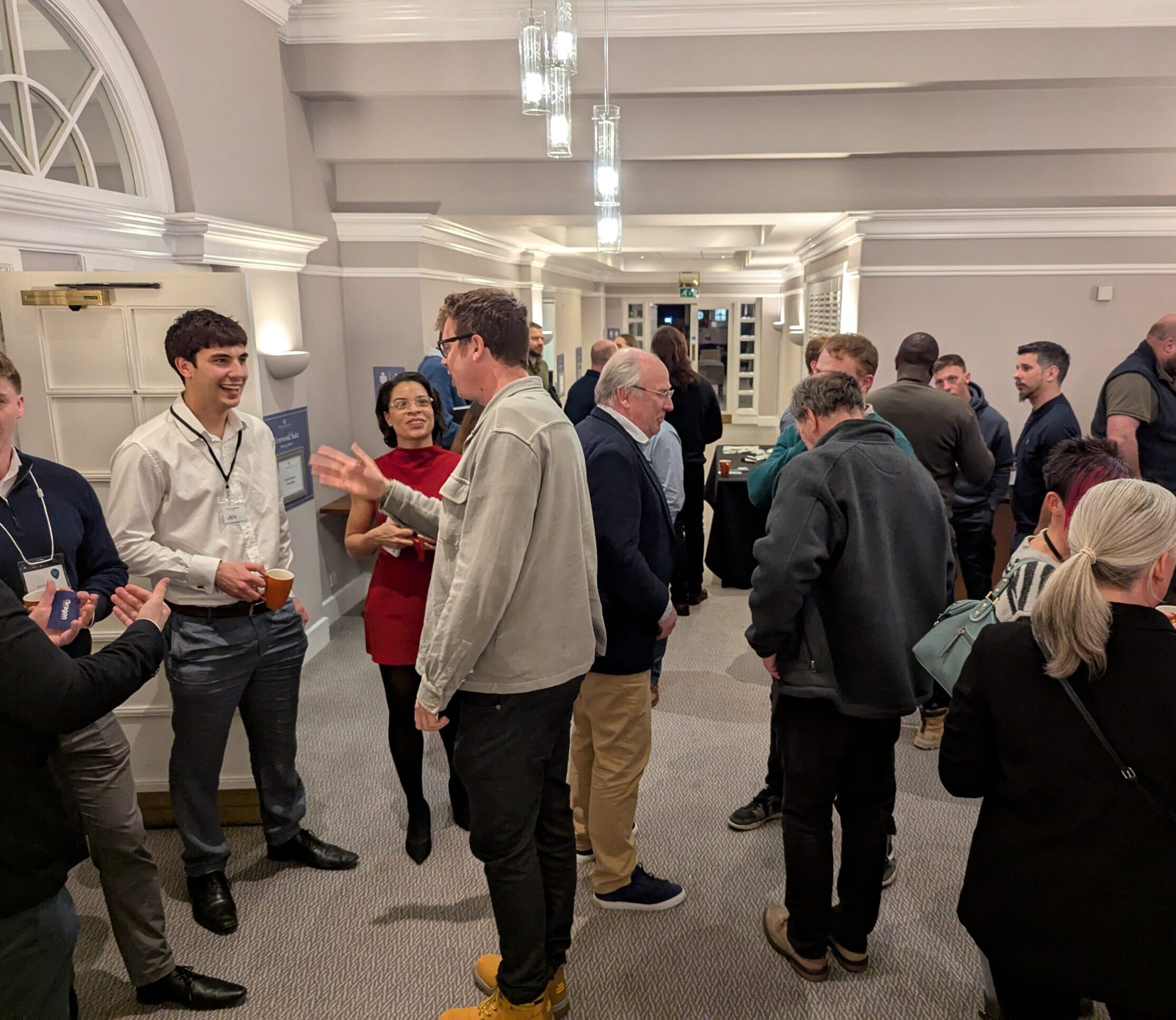 Property investors at South Wales Property Meet discussing deals